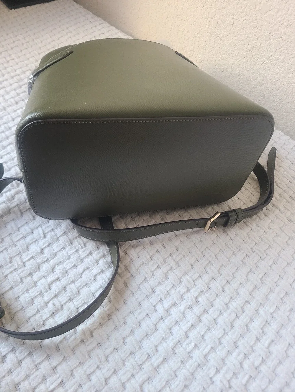Kate Spade New York Olive Green Dome Backpack Saffiano Leather